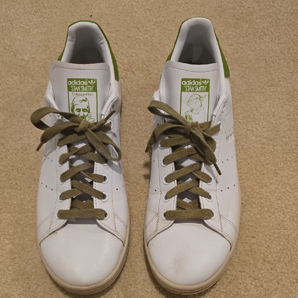 Adidas Stan Smith White and Green Men's Sneakers